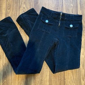 SOLD ON CURTSY Black Corduroy Zana Di Pants